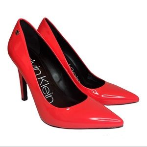 Calvin Klein Brady Pink Fluorescent Pump Heels